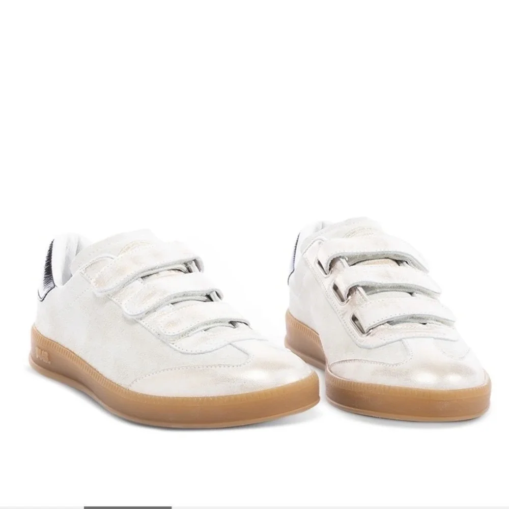 P448 Womens Monza‎ Low Top Sneakers Cream Thai Leather Made in Italy Size 42
